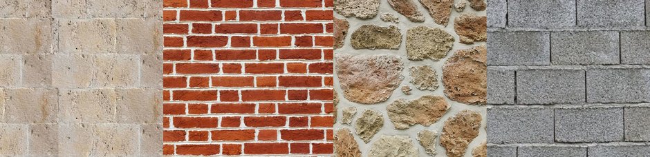 Image représentant différents types de murs Image représentant différents types de murs